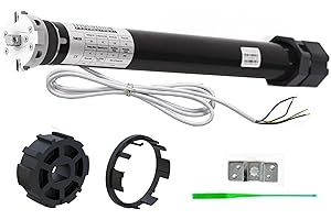 DOMO-MATIC Motor tubular para persianas enrollables M-LINE HASTA 90 kg de peso 20-50 NM bajo consumo fácil montaje incluye accesorios (Sin mando, 35 Kg - diam60-20Nm)