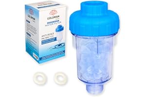 GOLDMAN SERVICE - Filtre anti-calcaire pour machine à laver et lave-vaisselle en polyphosphate rechargeable, adoucisseur d'eau, protection électroménager