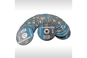 Dunnet Tools 76mm Cutting Disc for Angle Grinder | Heavy Duty Metal Cutting Discs 1mm Thin | INOX Stainless Steel Grinder Disc, 3" | Grinder Blades for Iron, Steel & Porcelain Tile Cutting, 25 Psc