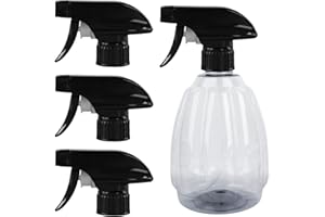 CANCYCC Lot de 4 têtes de pulvérisation universelles avec grille en mousse, embout de pulvérisation pour bouteilles, buses de rechange pour flacons pulvérisateurs noirs, tête de pulvérisation de