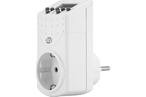 REV Programator czasowy, cyfrowy, funkcja losowa, 20 razy/dzień, 1800 W, biały