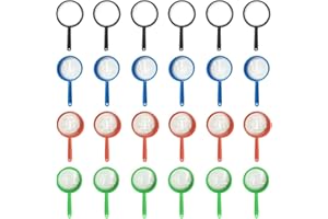 24 Piezas Lupas Infantiles, LKNBIF Lupas Plásticas de Mano, Lupa de Juguete Lupa Niños Lupas Plásticas Pequeños de Mano para Personas Mayores que Leen Libros, Estudiantes Aprenden