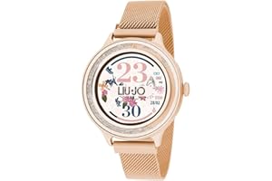 Liu Jo Jeans SWLJ050 damski zegarek cyfrowy smartwatch z bransoletką ze stali nierdzewnej, złoto, bransoletka