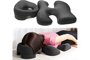 Yuragim massage nackstöd för säng, ergonomisk ansiktskudde med bröststödskudde, ger stöd för magen position, massagekudde huvudhål, nackstöd massage säng för skönhetssalong, spa