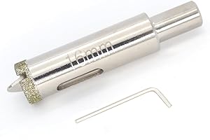 DaduoRi 16mm Diamond Hole Saw with Pilot Bit, 16mm Tile Hole Cutter with Center Drill Bit for Marble, Granite, Ceramics,Porcelain Tiles, Glass