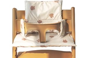WANDGU Coussin Chaise Haute Bébé: Coussin pour Chaise Haute Tripp Trapp Stokke, Facile à Nettoyer, Détachable, Compatible avec de Nombreuses Chaises Hautes
