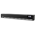 amazon basics SB20D 20W Bluetooth Soundbar with 2400 mAh Battery | 2X Bass | Up to 10 hrs of Playback | Bluetooth 5.3, Aux & USB Connectivity (Black)