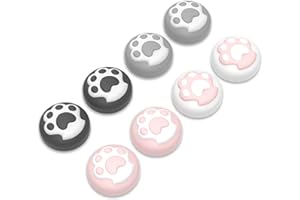 playvital Copri Levette Analogiche per Nintendo Switch 2, Gommini Silicone Thumb Grip Joystick Caps per Joycon 2, Accessori Carini per Switch 2, 8 Pezzi, Zampette di Gatto