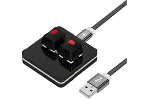 Geekria Controller RGB per riunioni compatibile con app Windows Zoom, audio per microfono/disattivazione audio, video di arresto/avvio, tastiera per aula online, conferenza (nero)
