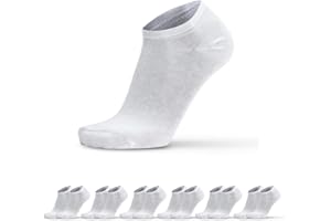 PRISCO Calze Fantasmini in Cotone Filo di Scozia, Calzini Pariscarpa Sneaker Unisex, Minicalza Pedalino Salvapiede Invisibile Uomo Donna, 6 paia