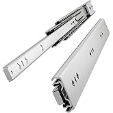 VADANIA SoftClose Heavy Duty Drawer Runners 350 mm 120 kg Load Capacity with Ball Bearing Drawer Runner 3-Piece Full Extension Side Mounting #K53 1 Pair