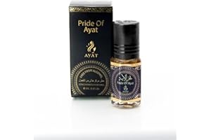 GÉNÉRIQUE Ayat Pride of Ayat, Parfum Concentré Sans Alcool, Notes de Baume d'Égypte, Rose de Damas et Pamplemousse, 3ml