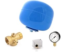 Zilmet Kit IDROSFERA, Raccordo 5 Vie, MANOMETRO, Teflon E PRESSOSTATO Tipo Square D per Autoclave