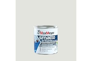 Maxmeyer Smalto All'Acqua Poliuretanico Brillante Bianco Ghiaccio 0,125 L