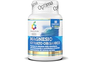 Colours of Life Magnesio Citrato Organico - Integratore di Magnesio - Riduce Stanchezza e Affaticamento - Senza Glutine e Vegano, 60 Compresse