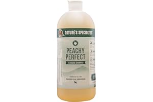 Nature's Specialties Peachy Perfect Dog Shampoo - Sensitive Dog Shampoo for Puppies & Kittens - Tearless Shampoo for Dogs - Gentle Formula for Sensitive Skin - Long-Lasting Peach Scent, 946ml