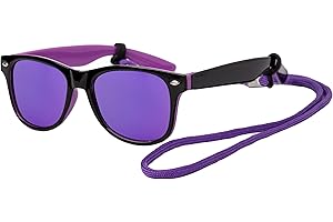 Kiddus Lunettes de Soleil Polarisées pour Enfants, Garçons et Filles, Âges 5 à 8 Ans, Protection UV400