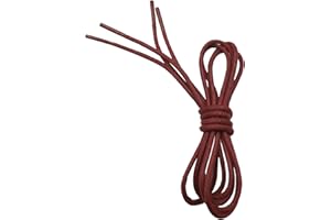 VSUDO Woskowane Okrągłe Szurówki 2.5mm – Cienkie Sznurowadła do Butów Oxford, Brogue, Derby, Blucher i Desert Boots