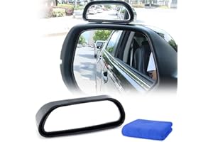 AIMISITE Toter Winkel Spiegel,2PCS HD Glas Weitwinkelspiegel für Autos Sicherheit Hilfsspiegel gebogene Spiegel für Universal Autos