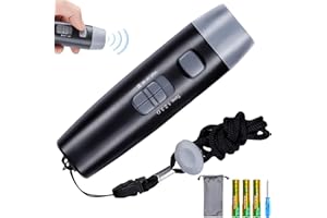 GAOUTO Sifflet électronique professionnel pour arbitre avec 3 niveaux de volume et 3 tonalités - Sifflet d'urgence portable - Sifflet réglable - Sifflet d'entraînement d'urgence pour entraîneur P.E. Teacher