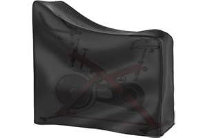 Tonhui Exercise Bike Cover, Heavy Duty Waterproof Oxford Cloth Vertical Protective Cover
