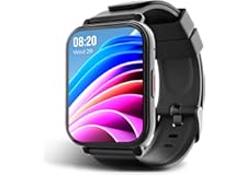 (Renewed) beatXP Unbound NEO 1.8" Super AMOLED 2.5D Curved Display, One-Tap BT Calling Smartwatch (Black)