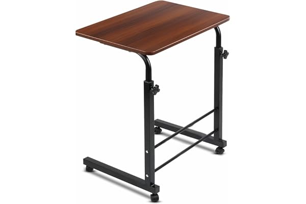 TECHNOVIBES Foldable Study Table/Bed Table/Foldable and Portable Wooden/Writing Desk for Office/Home/School (Wooden with Blac