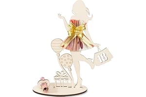 ARTREE Geldgeschenke Geburtstag Mädchen 18 Geburtstag Geschenk Mädchen, Geldgeschenk Geburtstag Holz Schild Gästebuch, 18. Geburtstag Mädchen, Holz Schild Gäste, Personalisierbares Geschenk Geburtstag Deko