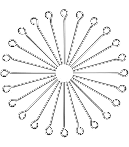Lot De 800 Épingles à Œil En Acier Inoxydable - Tailles 18 à 50 Mm - Pour Fabrication De Bijoux, DIY, Artisanat - 2