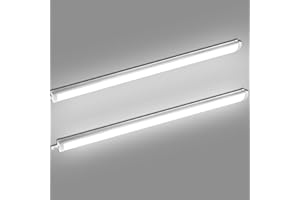 Glirowy 2 Pack 5FT LED Batten Light, LED IP65 Waterproof Tube Light Ceiling Surface Mounted Light 50W 6000K Cool White for Office Warehouse Garage Tunnel