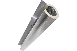 GENERIC 95cm Isolante Per Tubature Coppelle In Lana Di Roccia Con Alluminio Guaina Isolante In Gomma ID 22 27 34 43 52 65 76 90 114mm Per Tubi Dell'Acqua All'aperto, Rubinetti(52mm*20mm*0.95m)