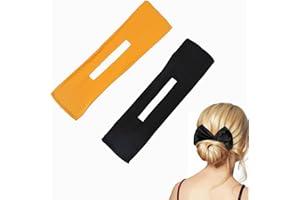 TUKNN Hair Bun Maker, Hair Bun Styling, Moño Magico, Donas Para El Cabello, Accesorios para Bandas Para el Cabello, Moño de Pelo Mágico French Twist, Para Mujeres Niñas Hacer Moños Pelo, 2 Pcs (Estilo 1)
