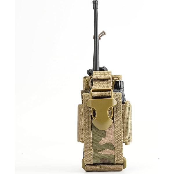 Support Talkie-Walkie Molle UAYESOK - Étui Camouflage Réglable Pour Radio, Téléphone Et GPS
