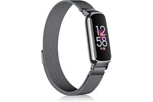 Niboow Cinturino per Fitbit Inspire 3, Uomini Donne Metallo Acciaio Ricambio Braccialetto Inossidabile Cintura Chiusura Magnetico Cinturino per Fitbit Inspire 3 - Nero