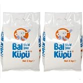 Balk&uuml;p&uuml; Kristal Toz Şeker 3 Kg 2 Adet