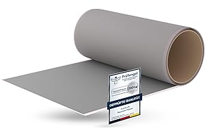 Flickly® Selbstklebende Reparatur Flicken | LKW, Anhänger, Zelt, Markisen, Camping, Sonnenschirme, Pool | in vielen Farben erhältlich | 2,5 m x 200 mm | (RAL9006) Silber