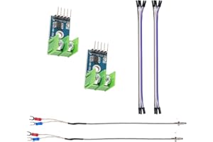 DORHEA Lot de 2 modules Max6675 - Type K - Capteur de température - 3-5 V CC - Avec câble de câble et vis - Test de température