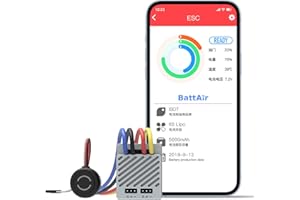 ISDT ESC70 Contrôleur de Vitesse WP1080 70A (2-3S) Moteur Brossé ESC Régulateur de Conduite électronique avec Frein étanche RC Car 1:10 1:8 Véhicule de randonnée/Buggies/Trucks/Rock Crawler