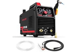 YESWELDER Plasmaskärare 50A 230V, HF-Tändning, Max Skärtjocklek 20mm | Kontakttändning, LED-display, kraftfull maskin med hög prestanda, idealisk för professionell användning
