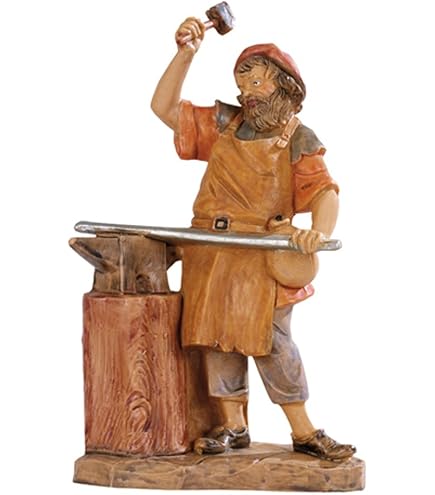 Statuina Presepe Fontanini: Pastore Che Pigia Uva 12 Cm – Modello 192, Made In Italy - 3