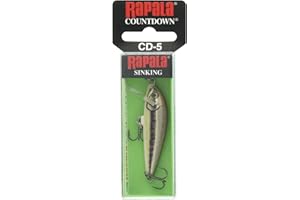Rapala - Esca da Pesca Artificiale Spinning CountDown - Esca di Simulazione per Pesca in Acqua Dolce in Legno di Balsa - Profondità di Nuoto 0.6-0.9m - Prodotta in Estonia