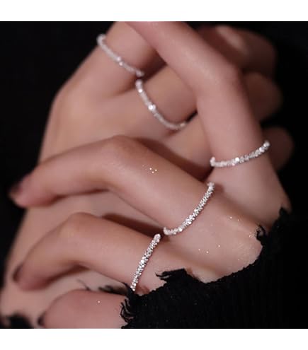 Anello Regolabile In Argento Sterling 925 Per Dita: Supporto Per Dita A