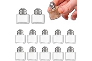 Salieres et Poivrieres, Aipeeo 12 Pcs Salières et Poivrières Saliere et Poivriere de Table, Saliere, Portable, Convient pour le camping, les barbecues et les voyages(12)
