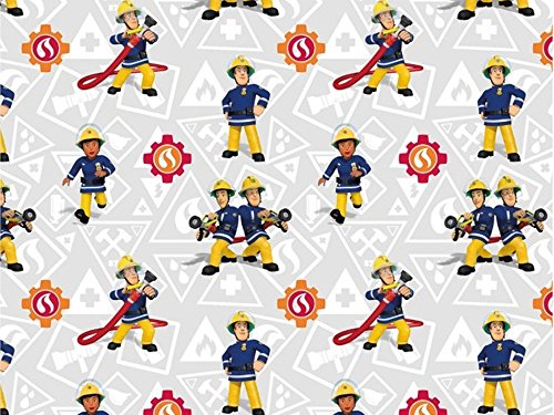 Baumwolljersey Feuerwehrmann Sam 2, Meterware / Top-Qualität / Öko-Tex 100 / Stoffe Hemmers Exklusiv