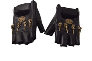 GRACEART Rękawice steampunkowe gotyckie męskie rękawiczki bez palców