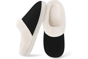 Wostock Pantoufle Femme Chausson Peluche Chaud Slippers Claquette Fourrure Sandal Bout Ouvert Accueil Chaussures Pantoufles Femme Hiver