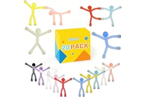 Grtard 20 Pack Fridge Magnets Men, Magnetic People, Colorful Magnet for Ages 15+, Funny Flexible Fun Magnets for Whiteboard, Cute Magnet for Refrigerator, Office, Locker Decor(Clear)