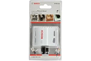 Bosch Professional Piła otwornica BIM Progressor for Wood & Metal (do drewna i metalu, Ø 60 mm, akcesoria do wiertarki)