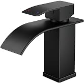 Forious Bathroom Tap, Waterfall Stainless Steel Basin Tap | Spout Height 80 mm, Water and Energy Saving, Practical Single Lev
