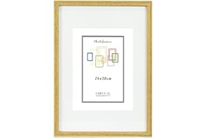 CHELY INTERMARKET Marco con paspartu 24x30cm (Int 18x24cm) Haya MOD 351 cuadro ideal para fotos